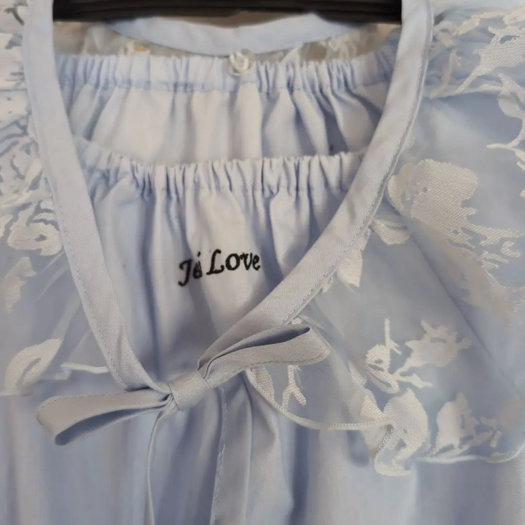 <used beautiful goods with bonus>Blusa con estampado floral azul claro de 140 cm de J's Love ♪</used>