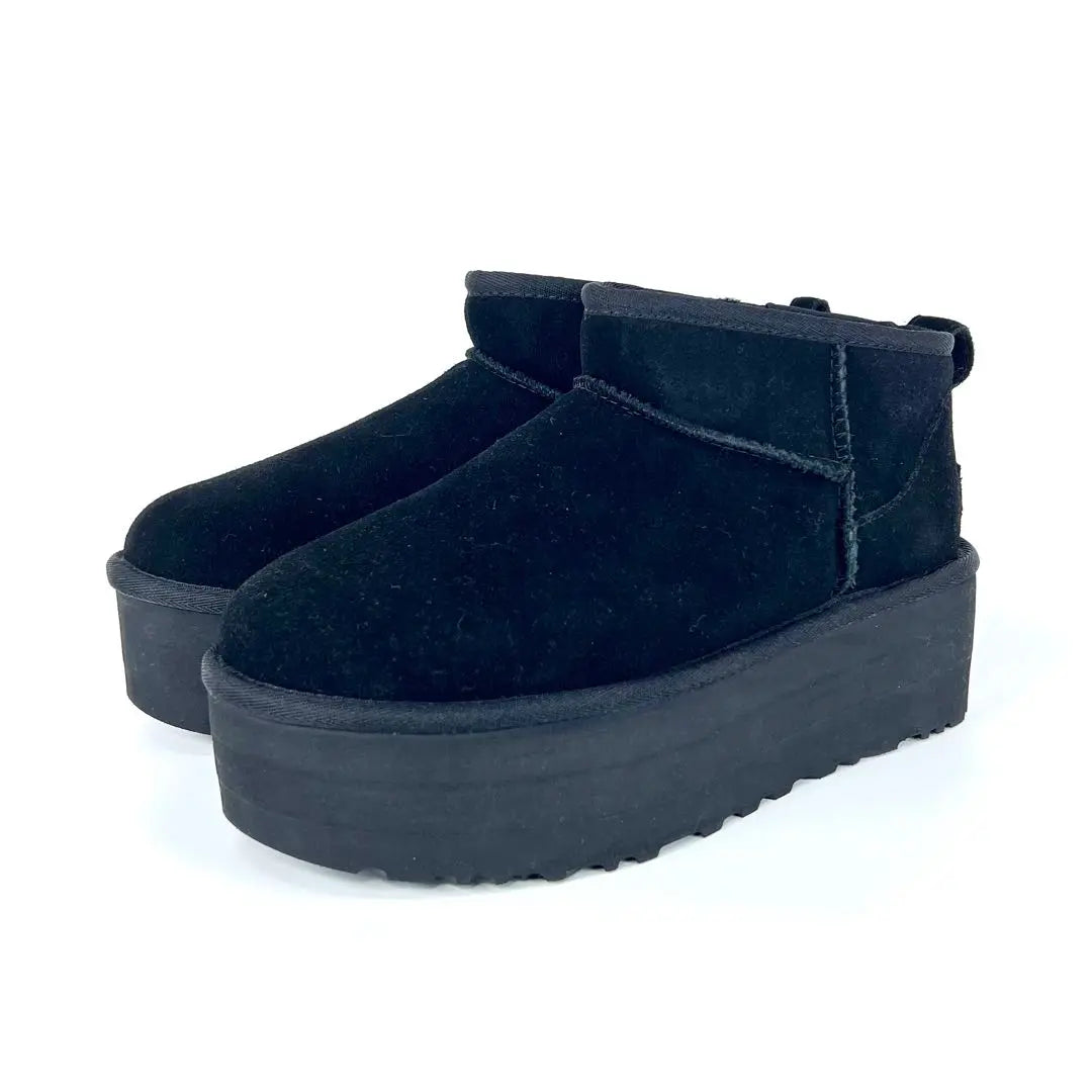 [New and unused] UGG ULTRA MINI PLATFORM Boots Black 24.0