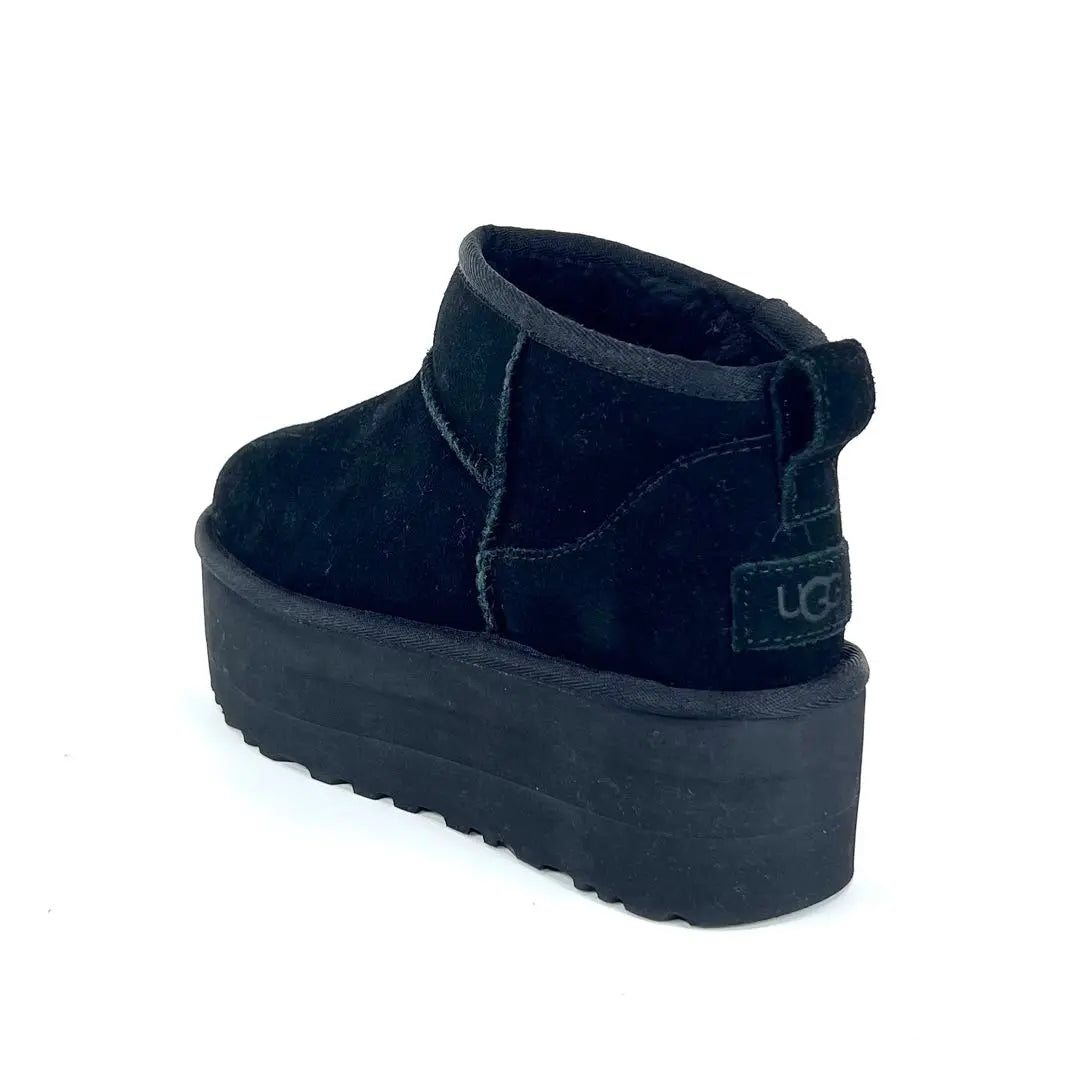 [New and unused] UGG ULTRA MINI PLATFORM Boots Black 24.0