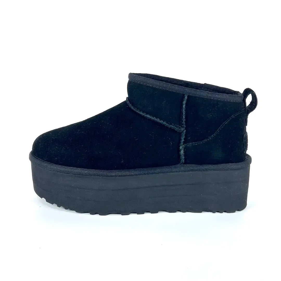 [New and unused] UGG ULTRA MINI PLATFORM Boots Black 24.0