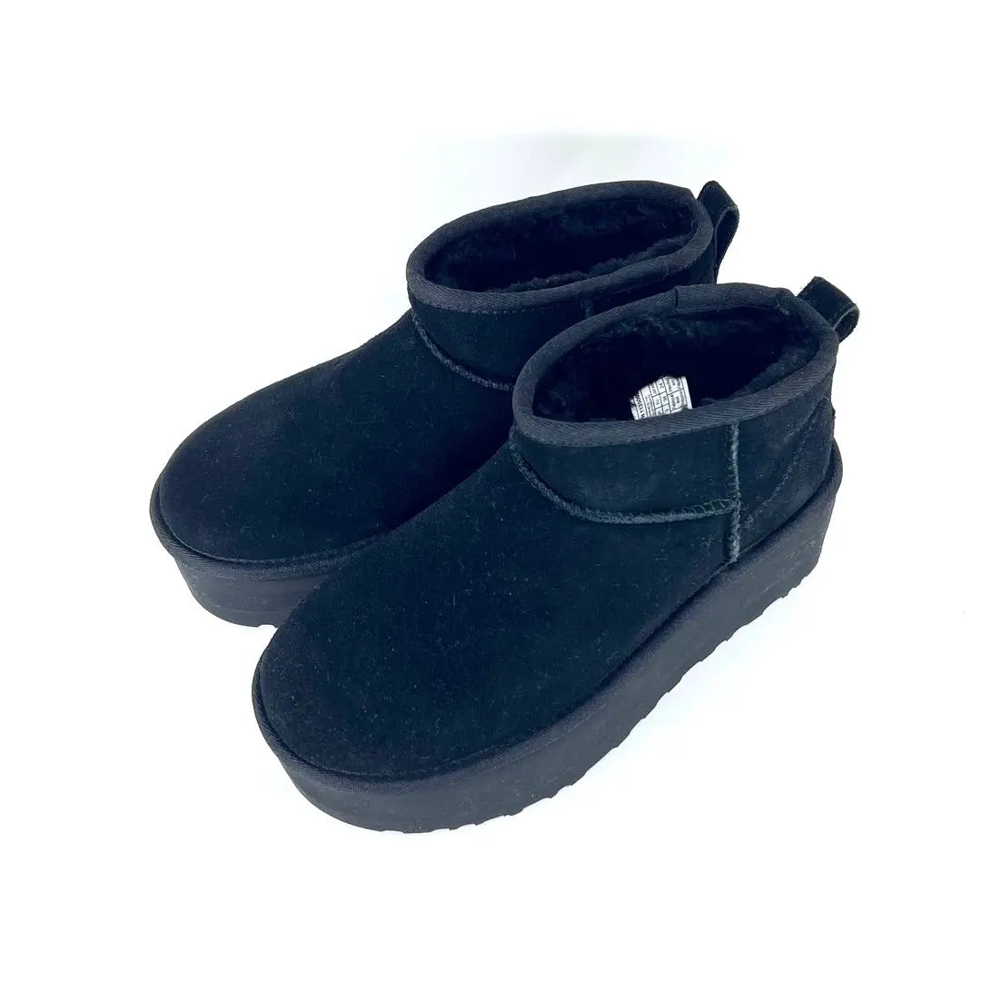 [New and unused] UGG ULTRA MINI PLATFORM Boots Black 24.0