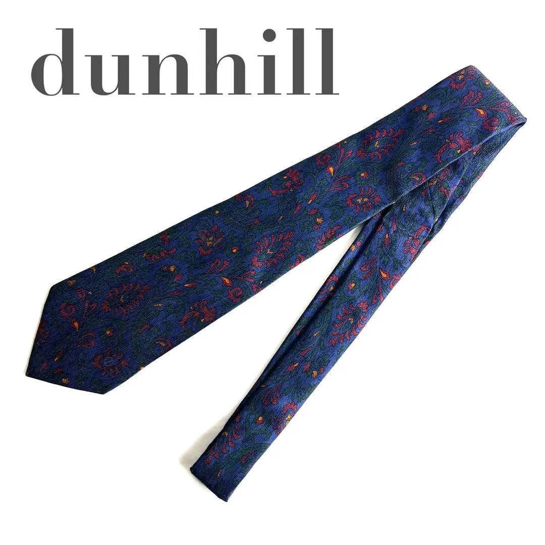 [Good condition] dunhill Dunhill Paisley pattern tie 100% silk