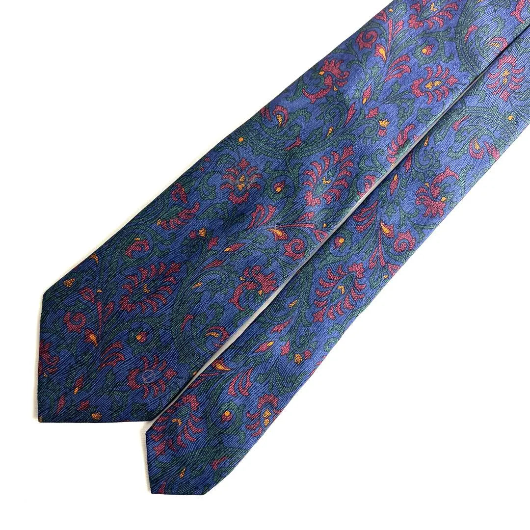 [Good condition] dunhill Dunhill Paisley pattern tie 100% silk