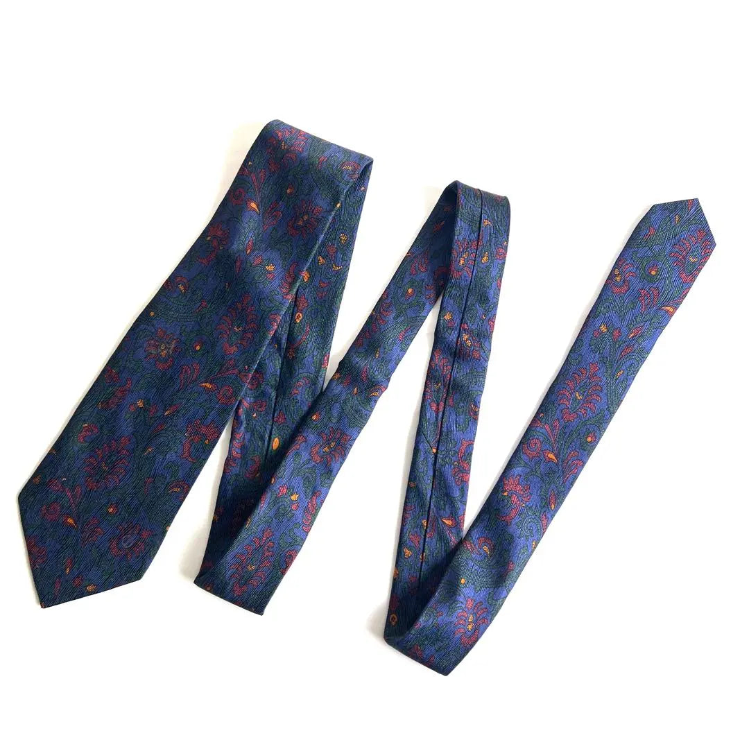 [Good condition] dunhill Dunhill Paisley pattern tie 100% silk