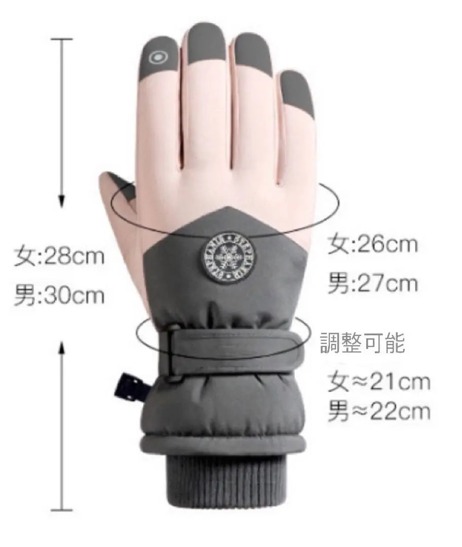 Back in stock‼ ︎】Ski gloves, snowboarding, ladies, skiing, gloves, purple, purple