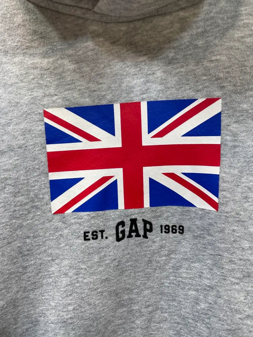 Gap Parker British Flag Gap Parker Grey S Brushed Lined