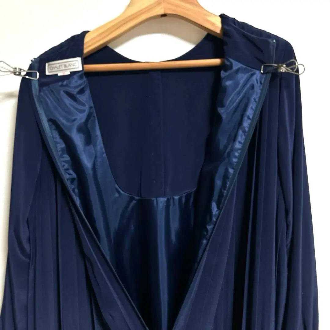 ✨Beautiful condition✨Chalet Blanc Navy Pleated Dress Size [F]