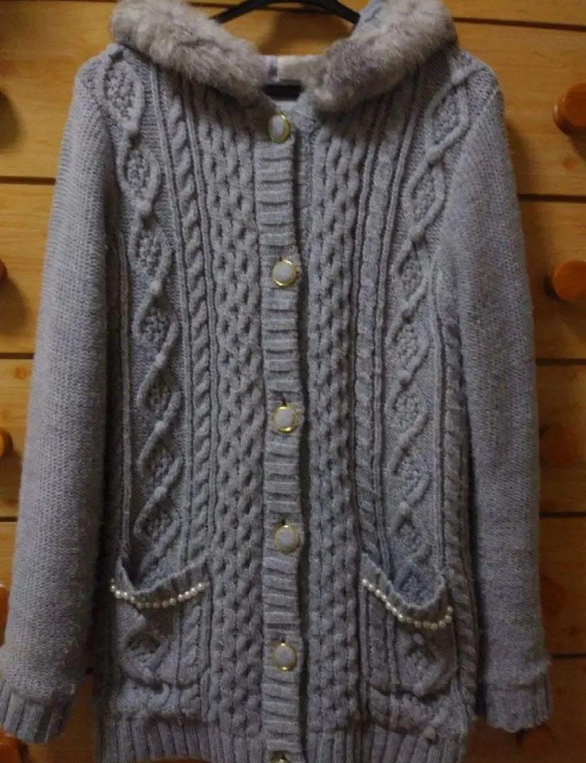 Chaqueta tipo cárdigan con capucha LODISPOTTO gris