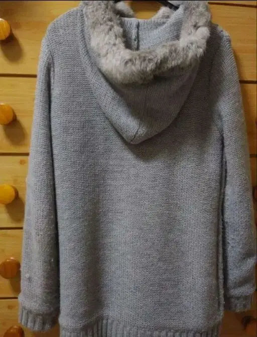 Chaqueta tipo cárdigan con capucha LODISPOTTO gris