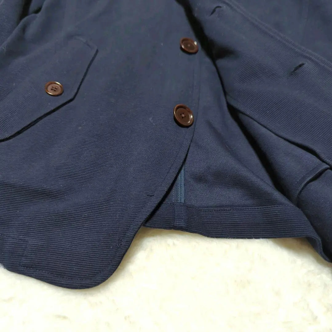 1389 ★ Edifice Cotton Jacket [40] Navy elegant adult casual