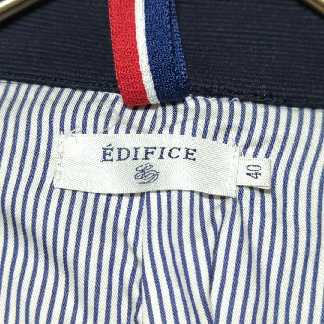 1389 ★ Edifice Cotton Jacket [40] Navy elegant adult casual