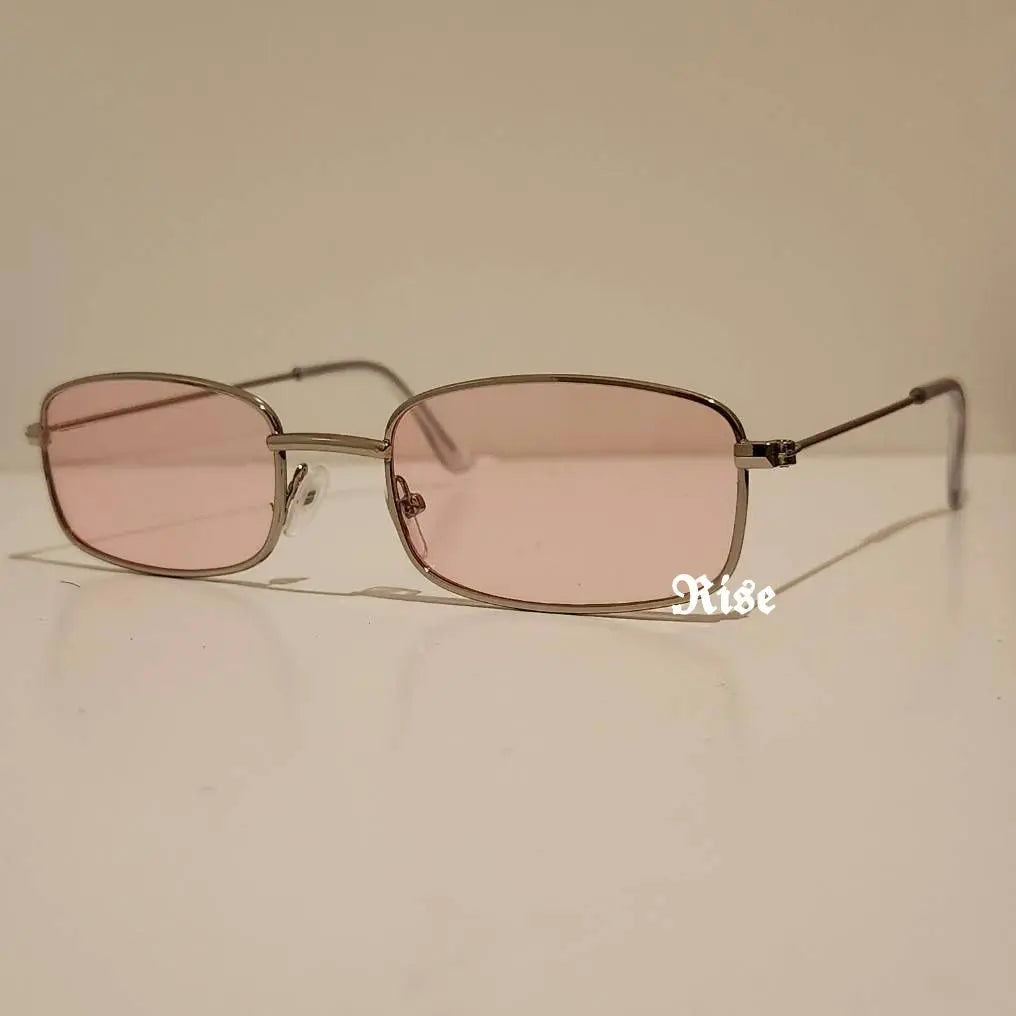 Retro sunglasses, non-prescription, pink, fashion glasses, stylish