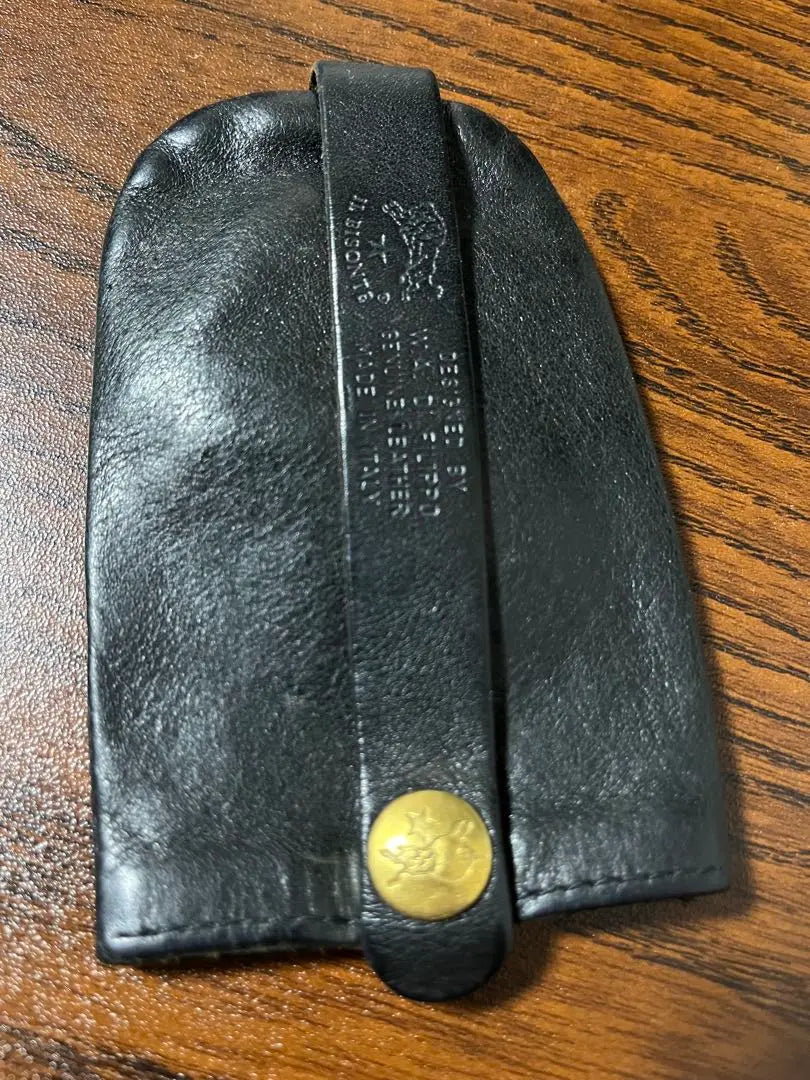 Il Bisonte Black Leather Key Case