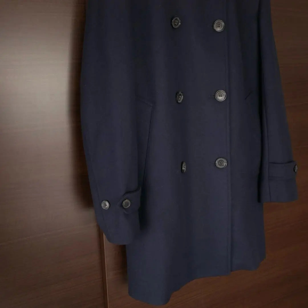 Macintosh Melton Coat Navy