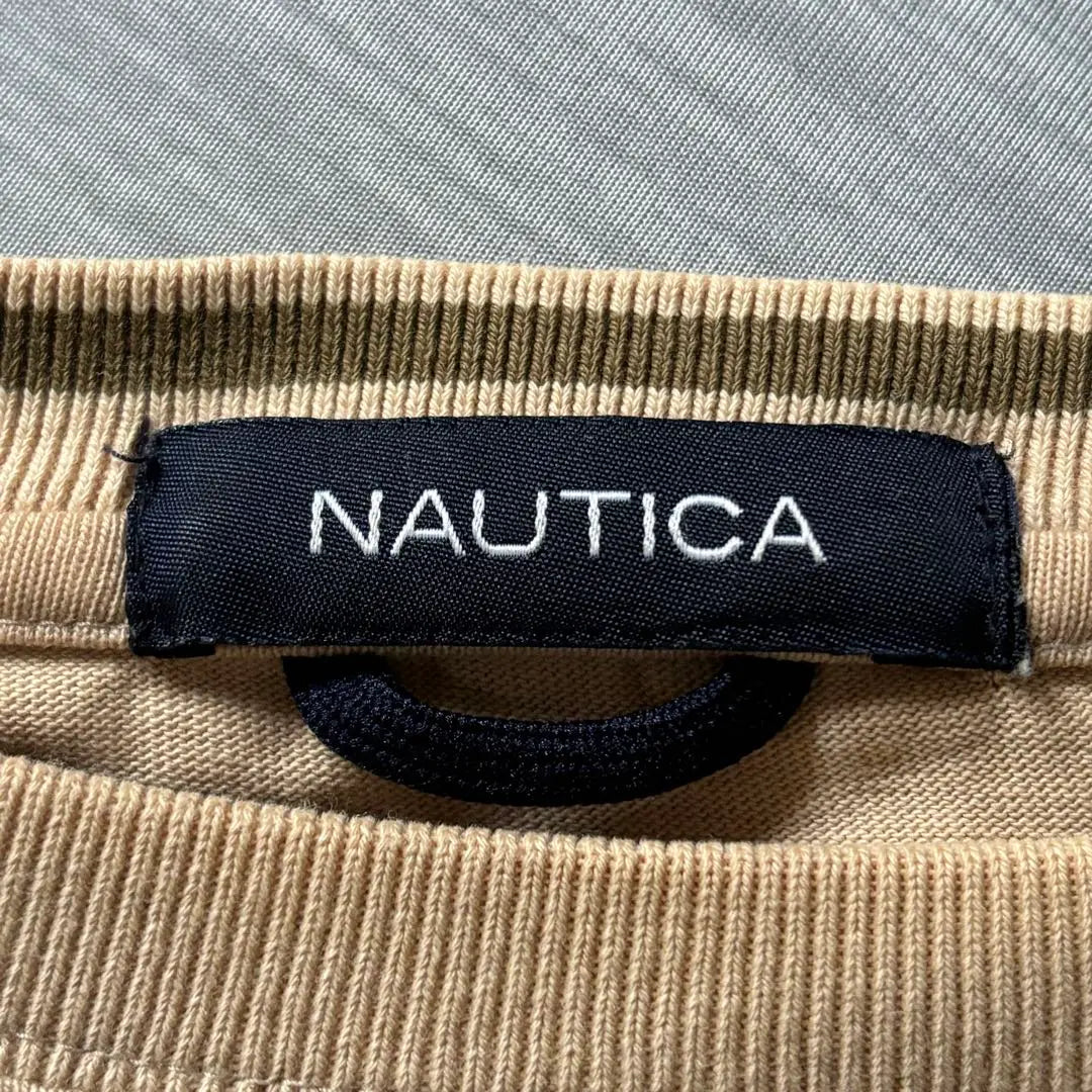 ✨Good condition✨ NAUTICA bicolor long T-shirt long T-shirt casual simple