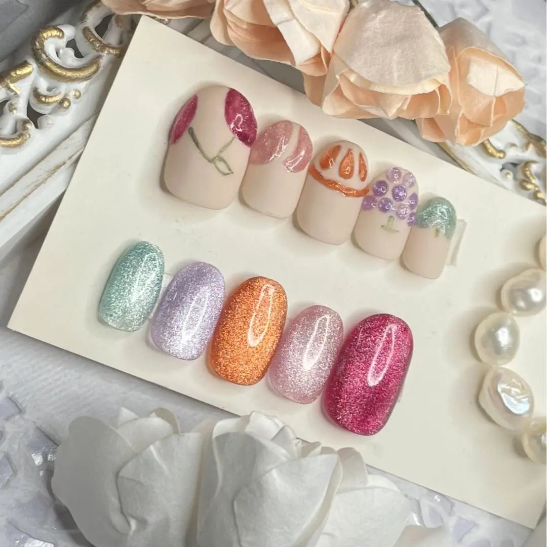 Size order ♡ magnet fruit nail chip 2