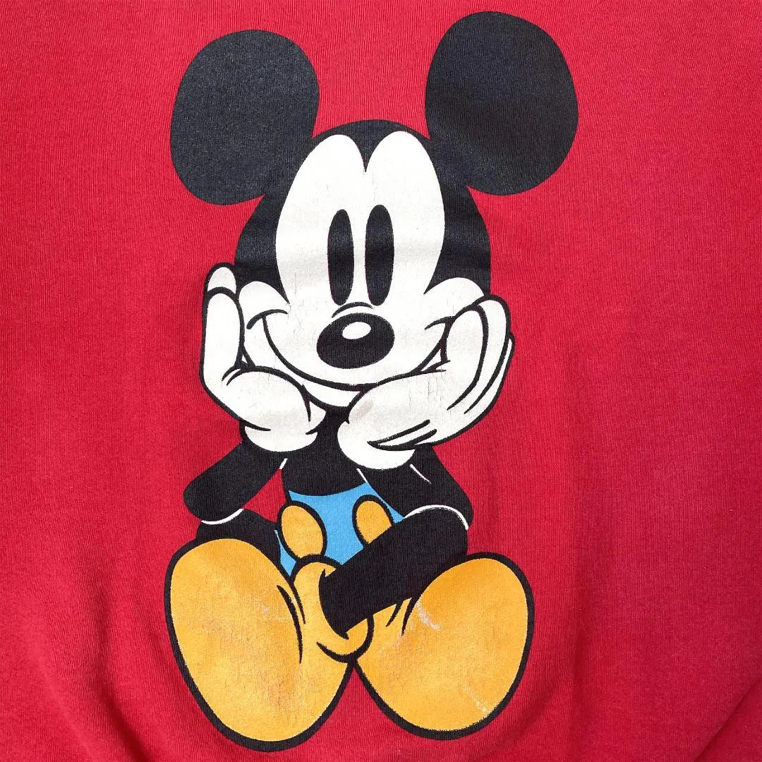 [Made in the 90s USA] Disney Mickey Sweatshirt Blue Panties Sitting Vintage