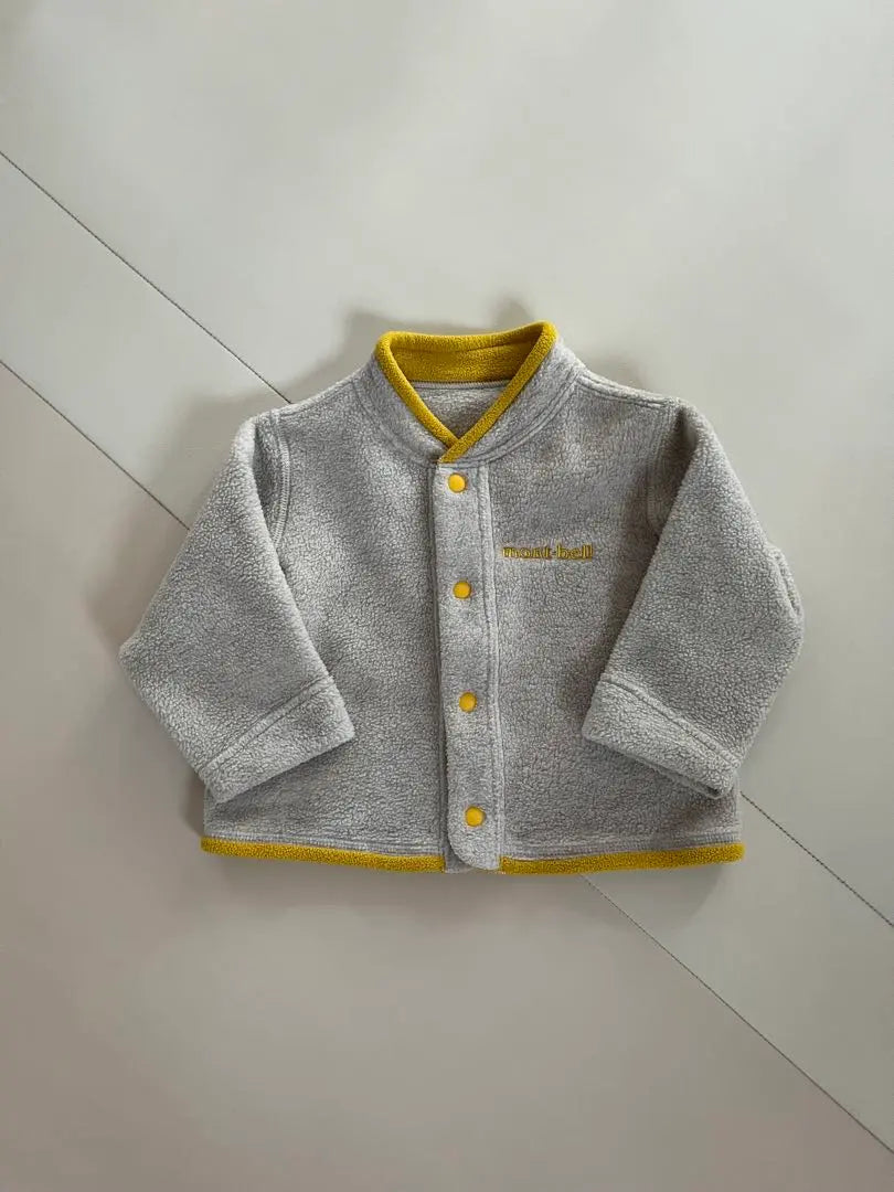 mont-bell fleece jacket gray/yellow