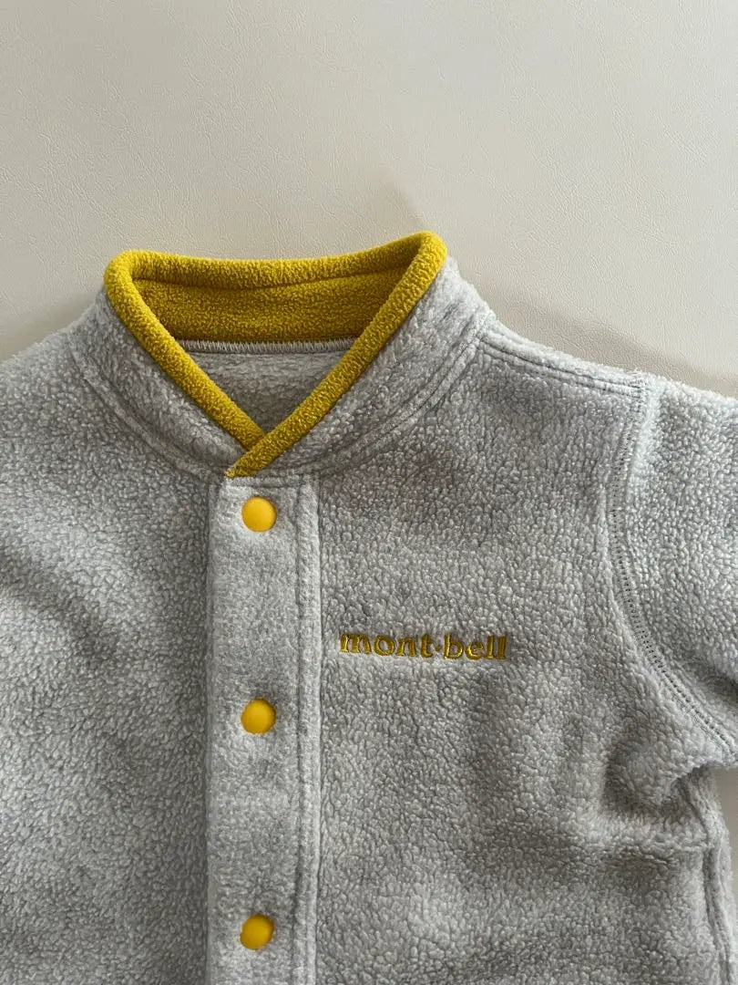 mont-bell fleece jacket gray/yellow