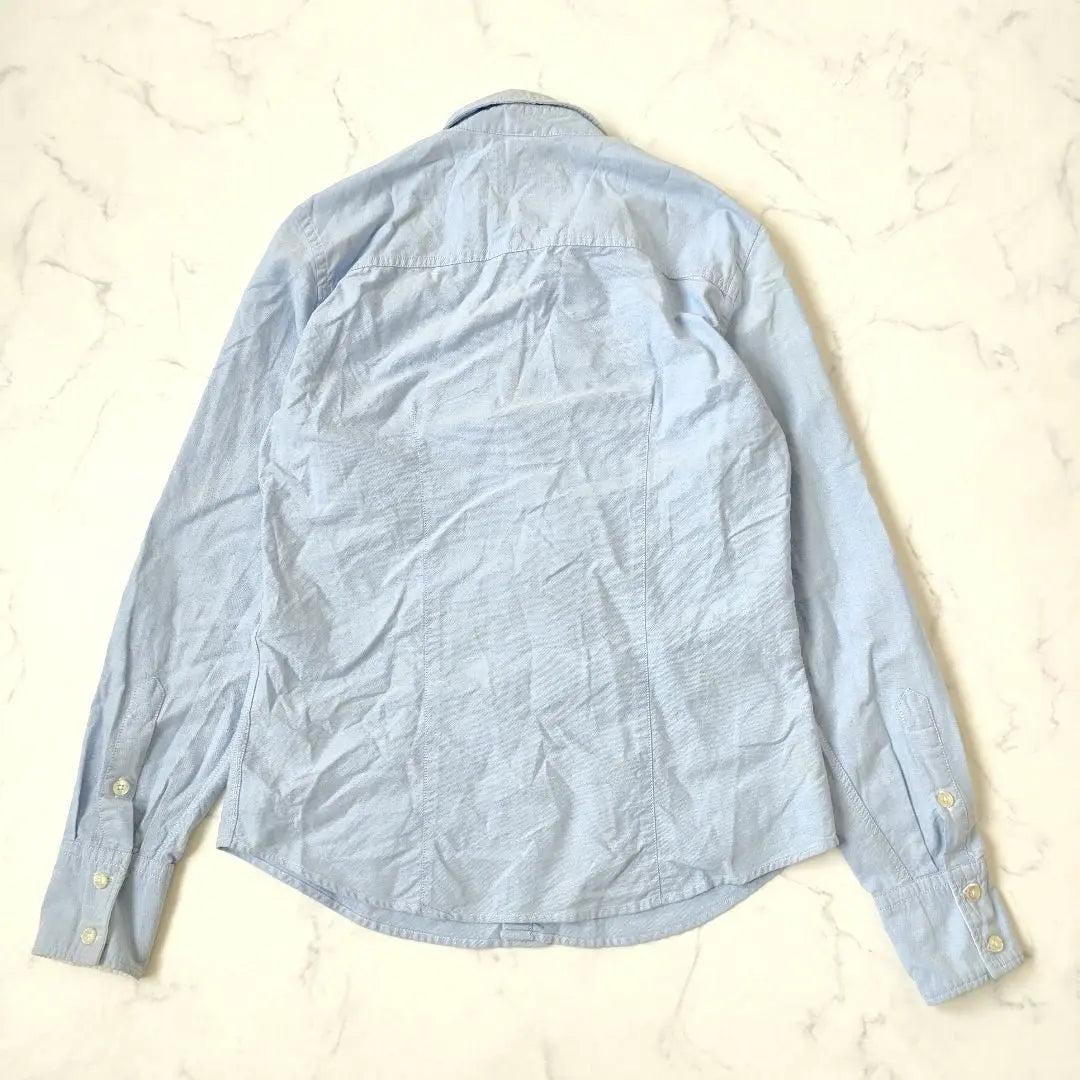 Beautiful condition Berschka long sleeve shirt light blue 100% cotton S