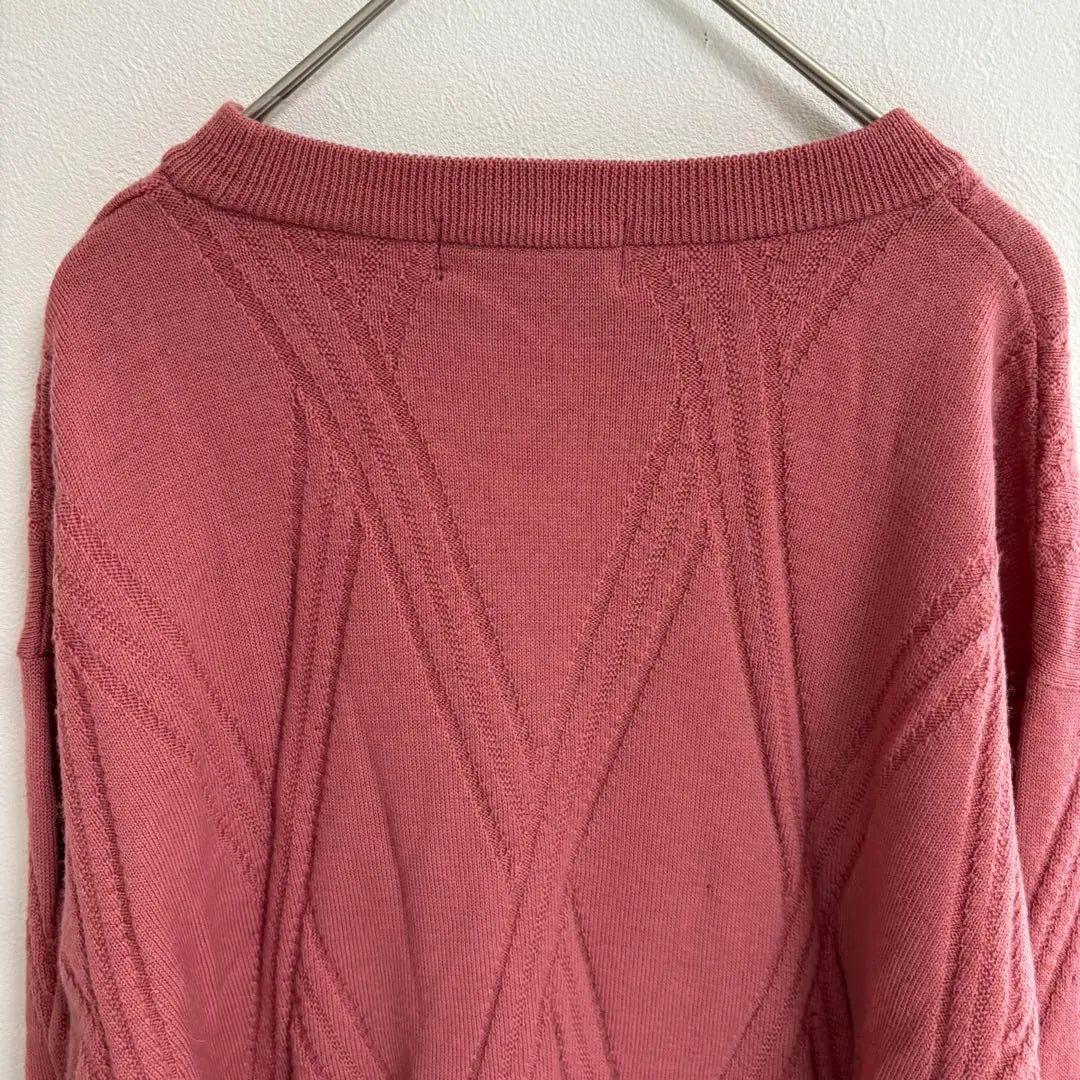 USED Jack Nicklaus Sweater Pink 100% New Wool Black