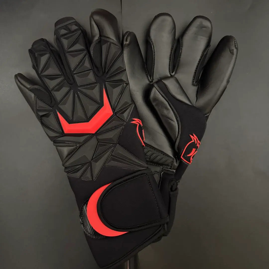 Guantes de portero Portero Empesar Hard Rojo Palma negra 8