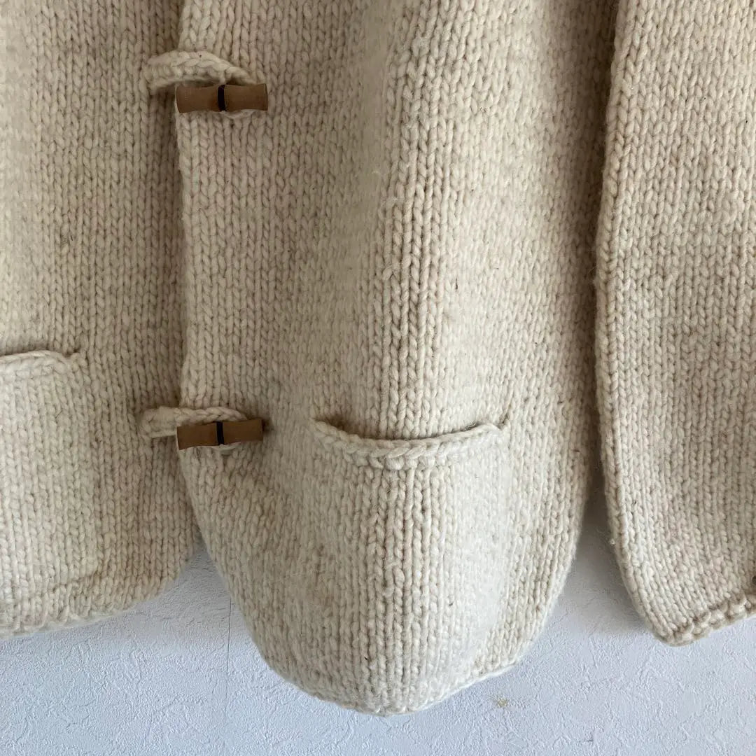 Rare Vintage Ecuadorian Knit Cardigan Hand Knit