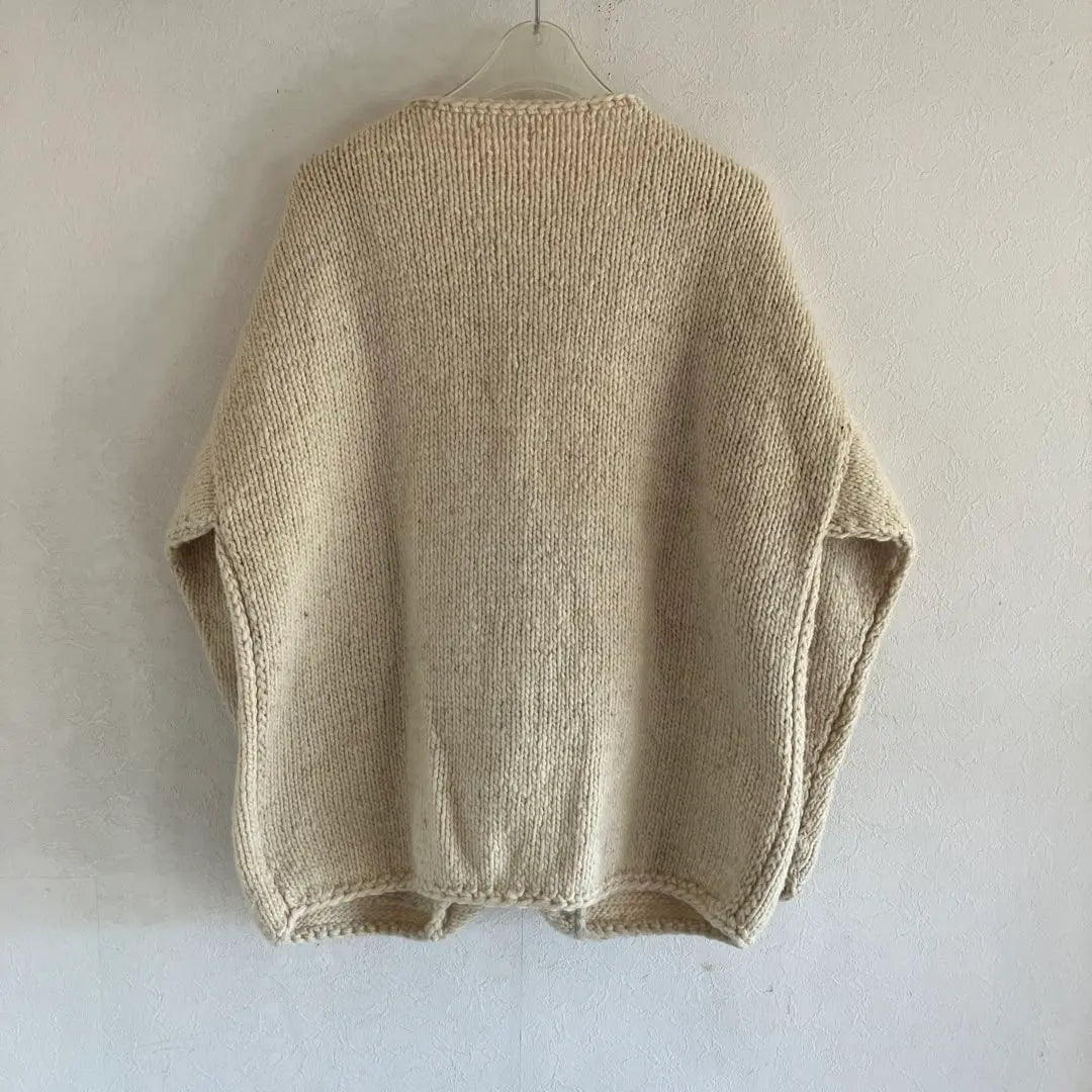 Rare Vintage Ecuadorian Knit Cardigan Hand Knit