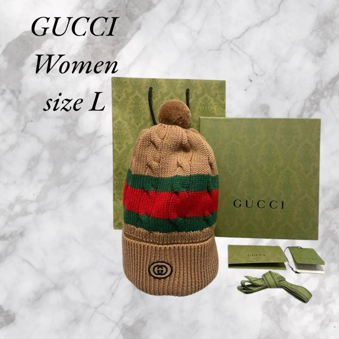 [New and unused] GUCCI Knit Cap Knit Cap Beanie Wool