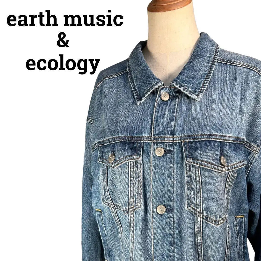 Chaqueta vaquera azul G-Jean de música terrestre y ecología [F]