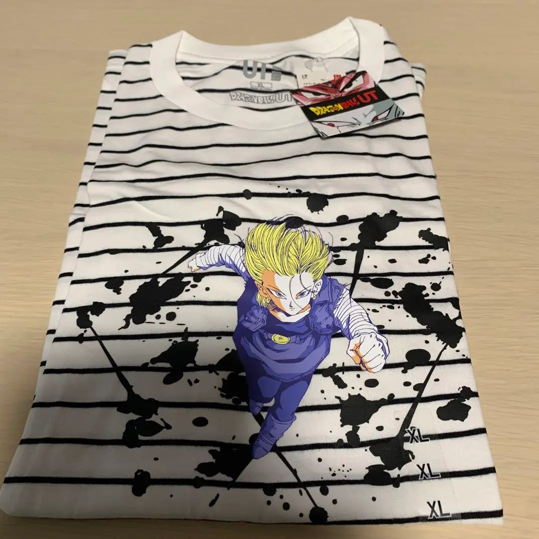 UNIQLO UNIQLO Dragon Ball N° 18 Borde XL | UNIQLO ユニクロ ドラゴンボール 人造人間18号 XL ​​ボーダー