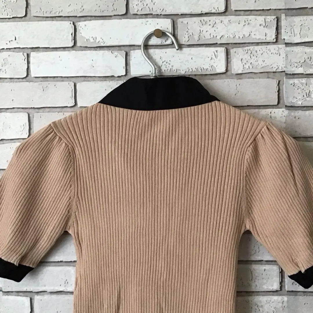 [Extremely Good Condition] eimy istoire Amy Histoire Ribbon Knit F