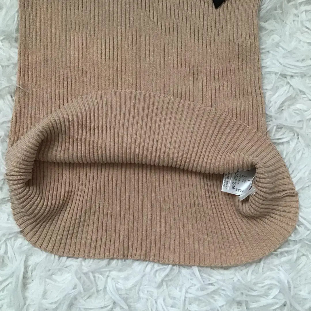 [Extremely Good Condition] eimy istoire Amy Histoire Ribbon Knit F