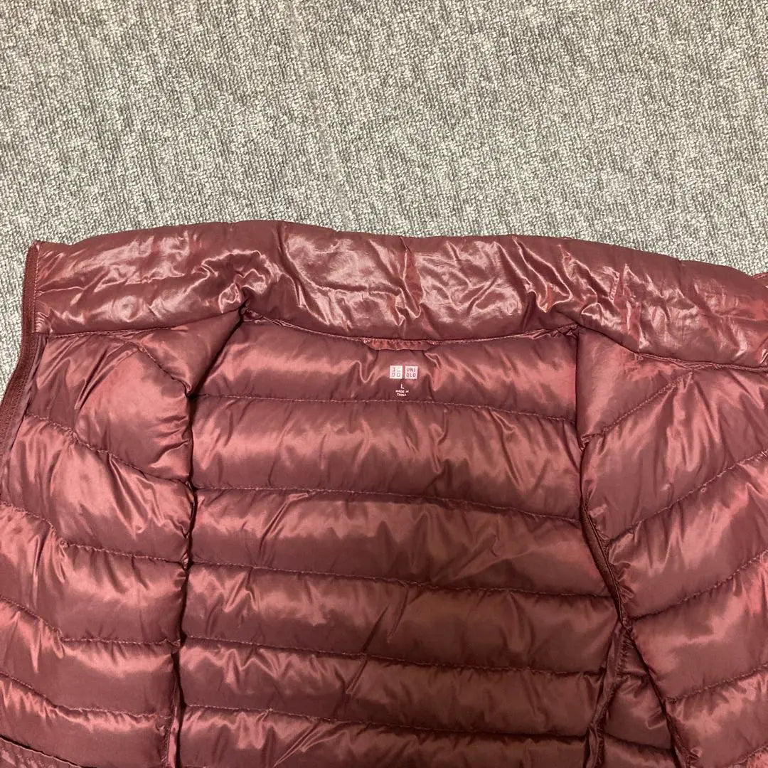 UNIQLO UNIQLO Ultra Light Down Vest Zipper Bordeaux L