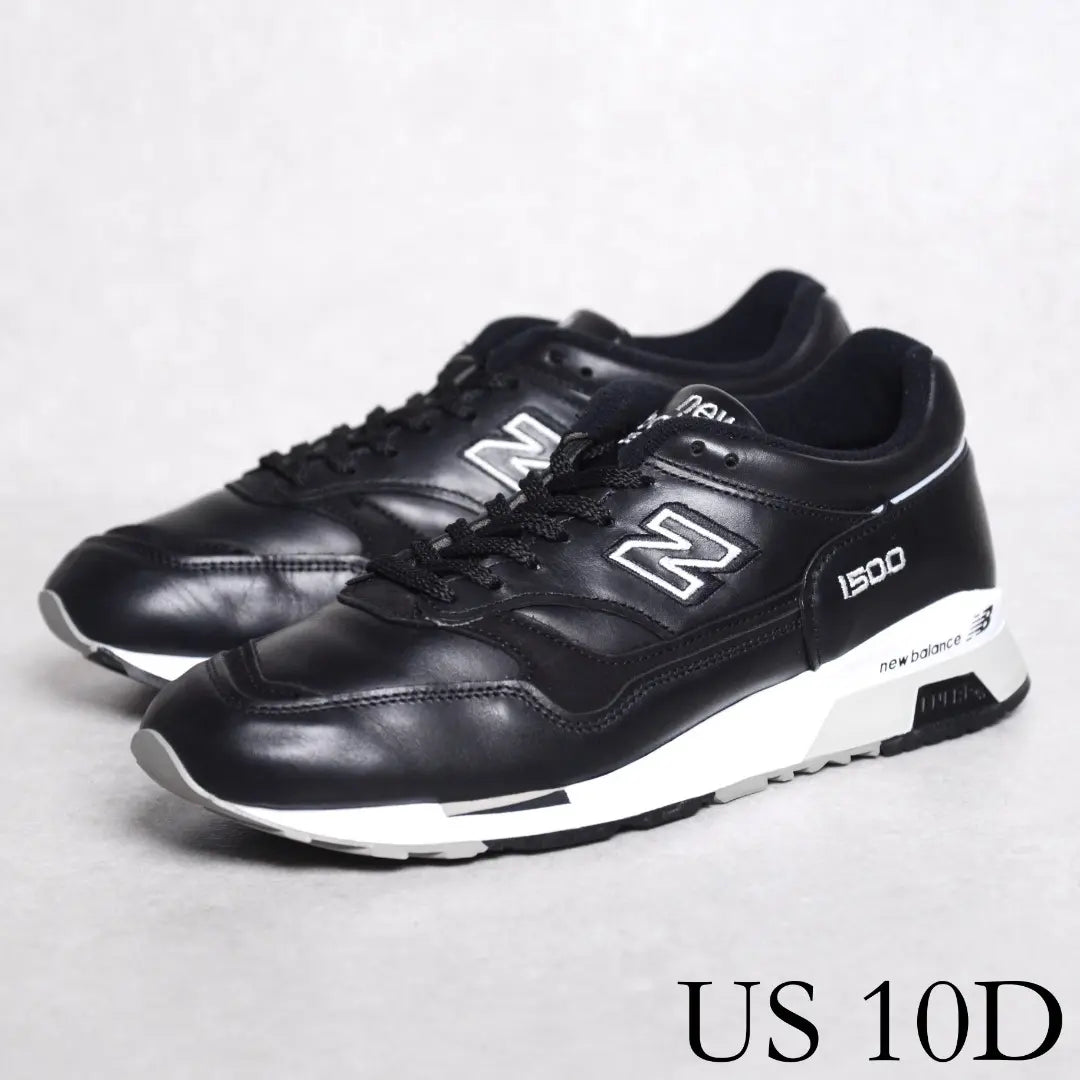 [Buen estado] New Balance M1500BK Fabricada en Inglaterra Toda de cuero Negro