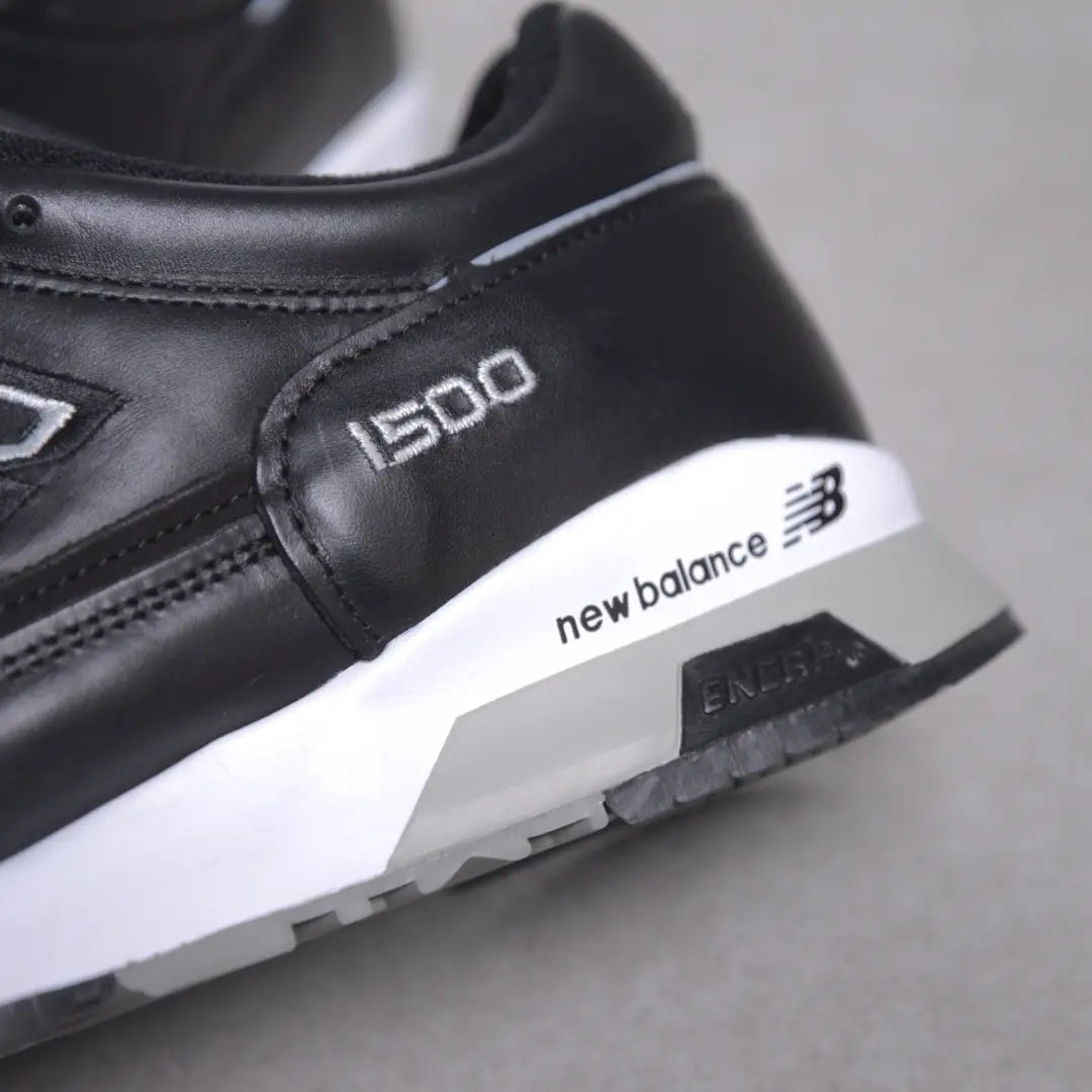 [Buen estado] New Balance M1500BK Fabricada en Inglaterra Toda de cuero Negro