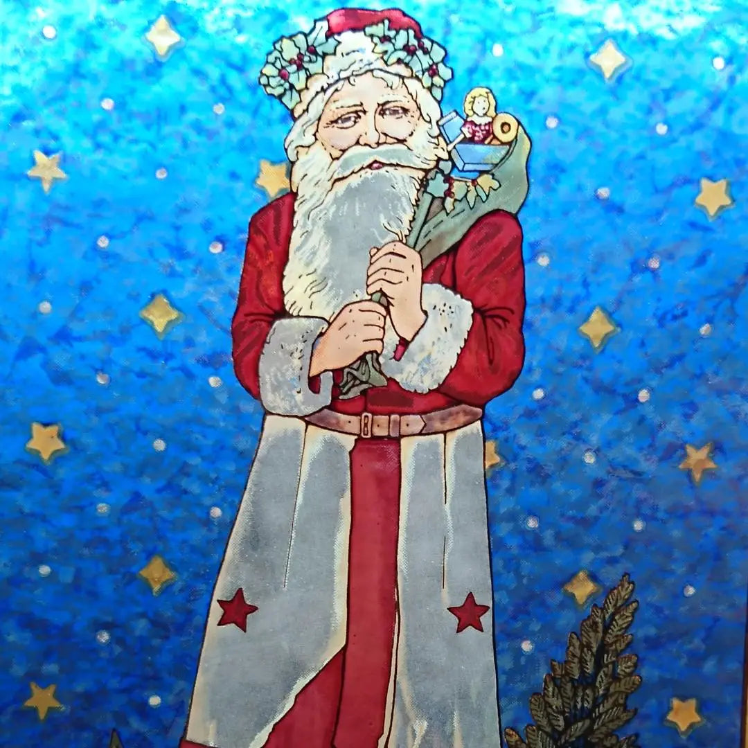 New Christmas Stained Glass Kris Kringle Glass Masters Inc.