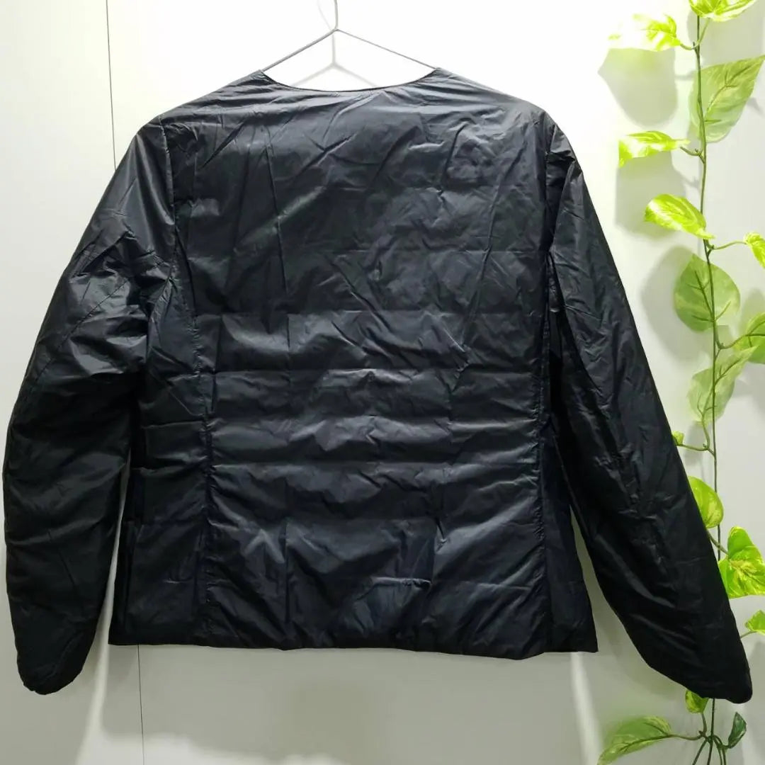 MUJI Chaqueta de plumón sin color Simple Negro Talla M | 無印良品 ノーカラー ダウンジャケット シンプル ブラック Mサイズ