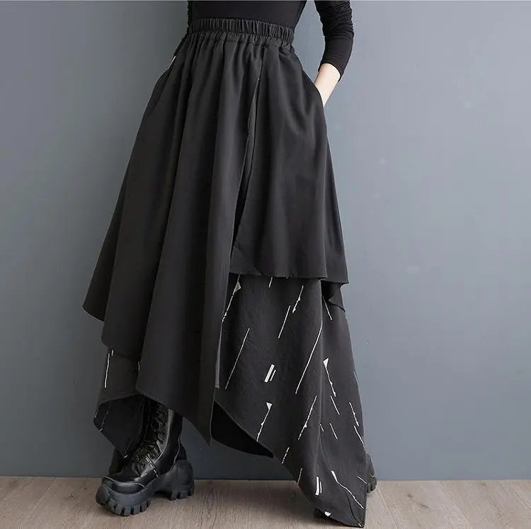 Large size Women's skirt, deformed, mode type, spring, autumn and winter, new