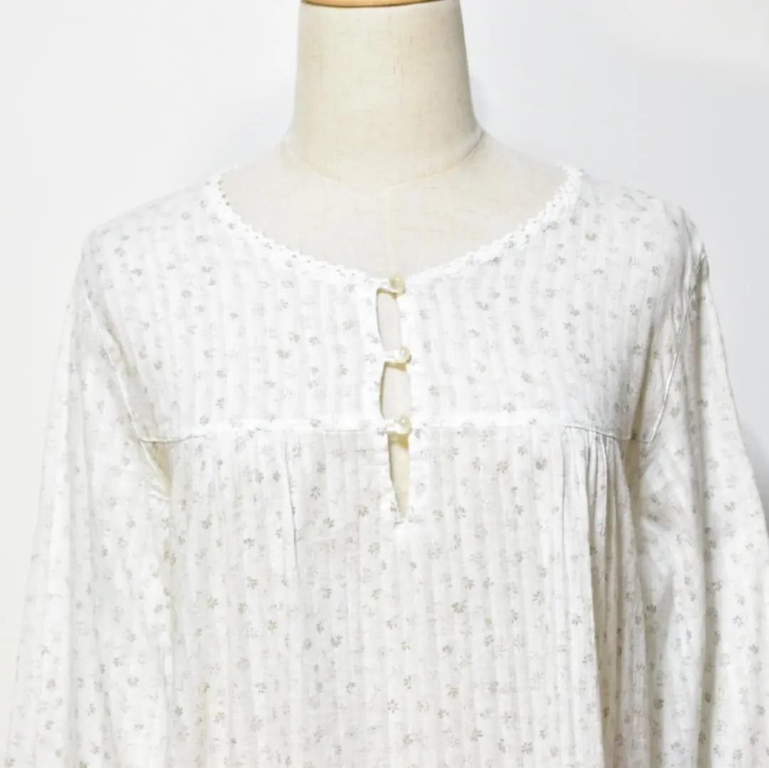 ★Good condition★ sospita sospita tops tunic long sleeves all-over pattern floral pattern thin