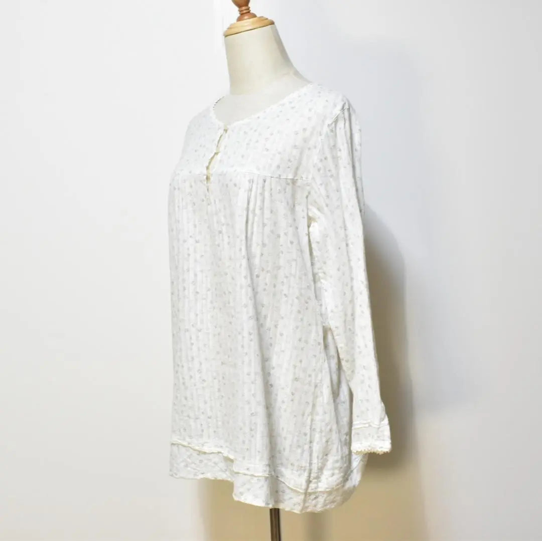 ★Good condition★ sospita sospita tops tunic long sleeves all-over pattern floral pattern thin