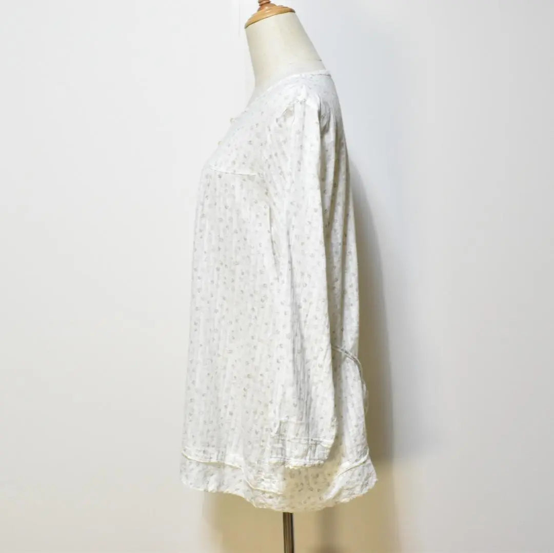 ★Good condition★ sospita sospita tops tunic long sleeves all-over pattern floral pattern thin