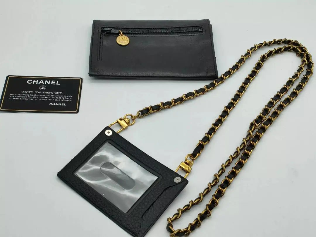 CHANEL Cartera con cadena Chanel Cartera cruzada Cartera de mano R18