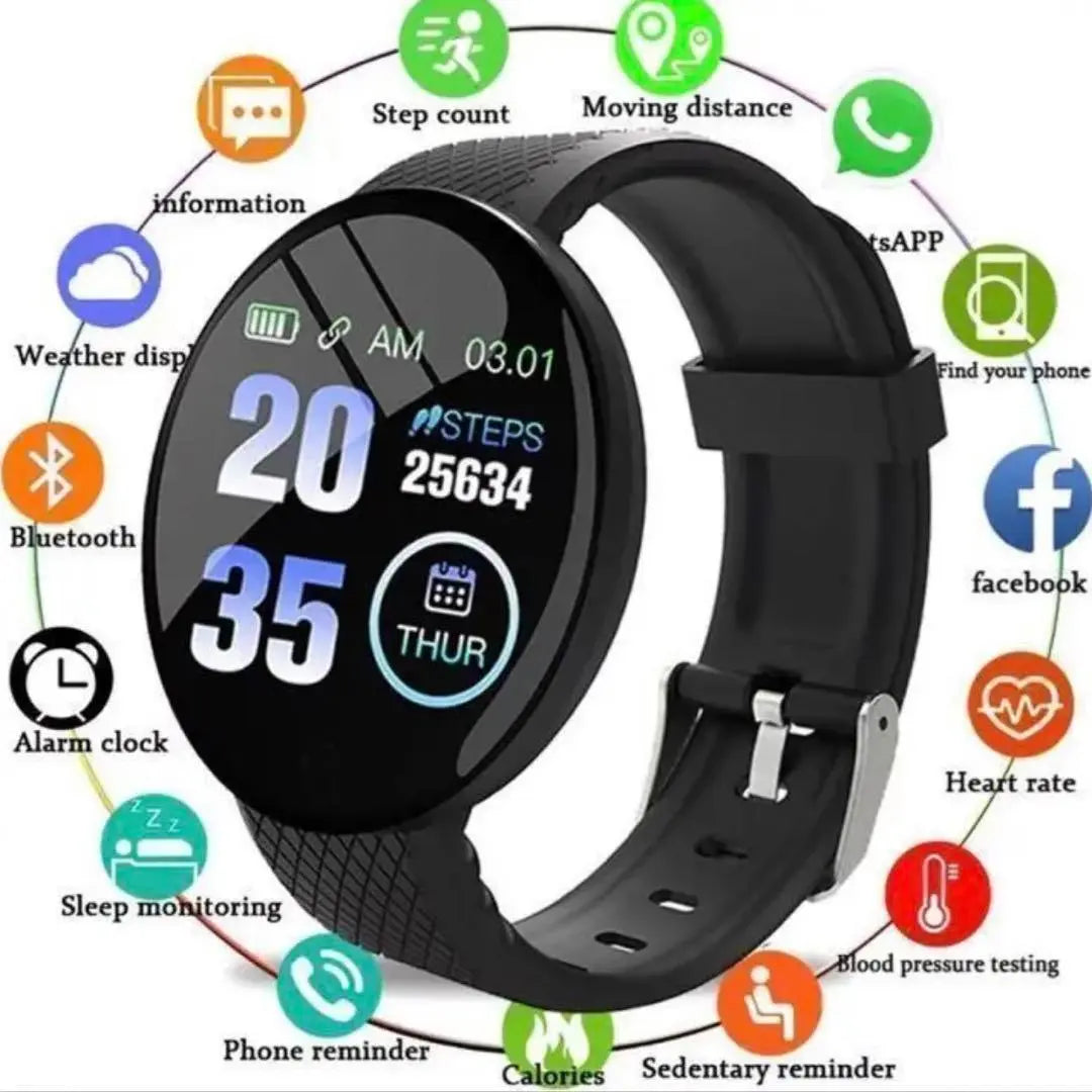 ③ D18 Connected Sports Bracelet Smartwatch