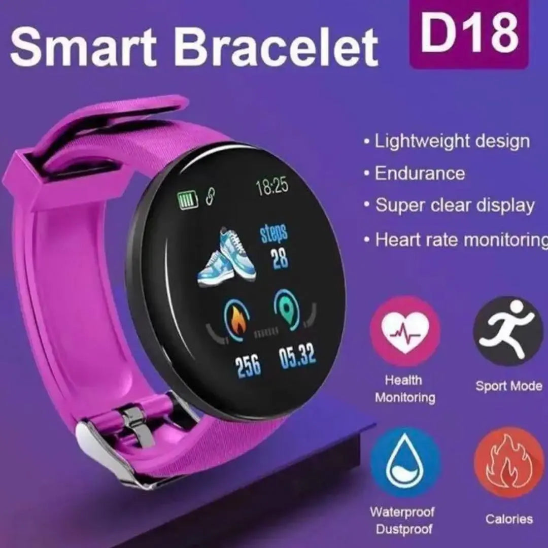 ③ D18 Connected Sports Bracelet Smartwatch