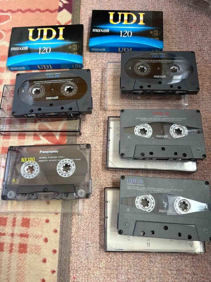 Set of 7 Maxell Cassette Tapes