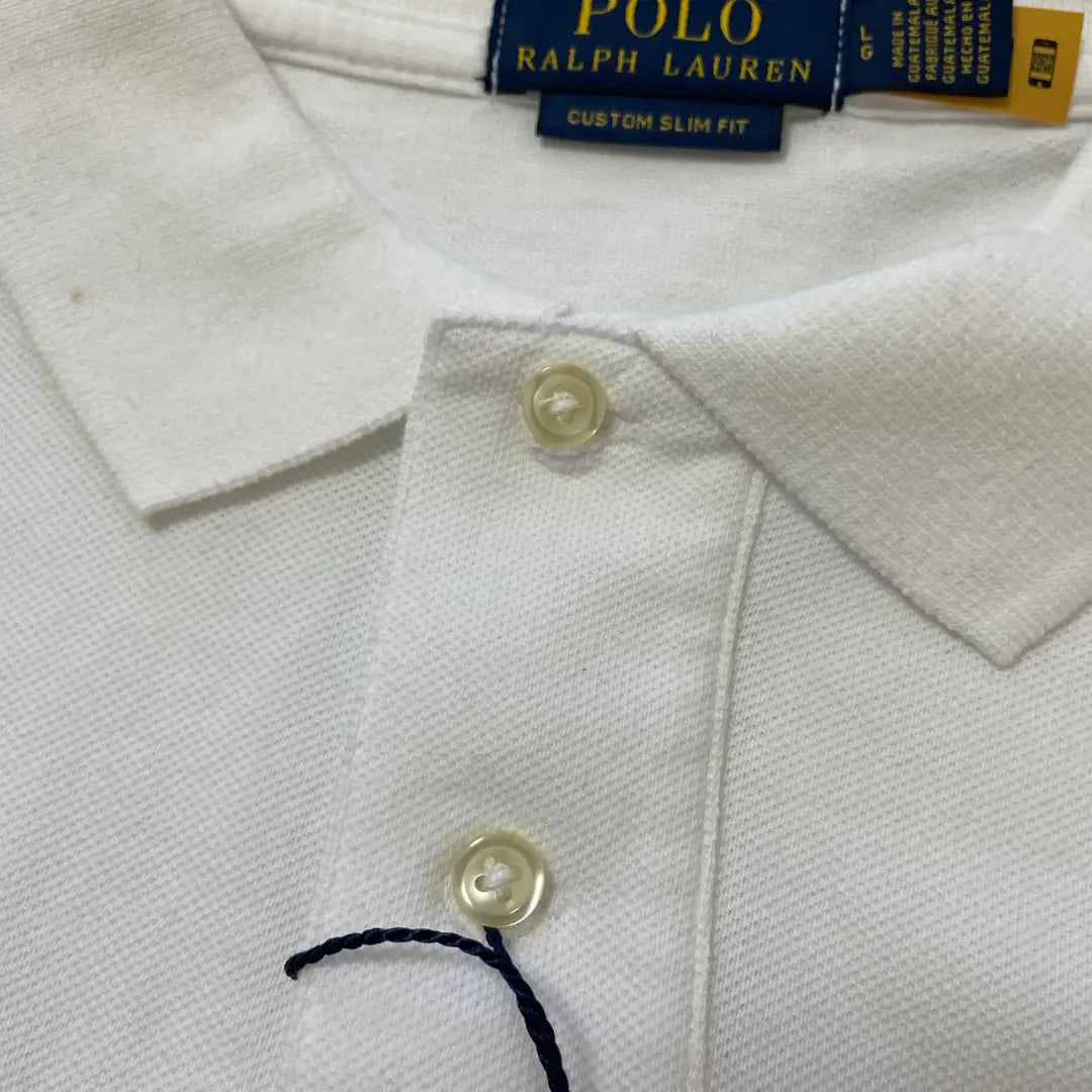 [New and unused] POLO RALPH LAUREN Short-sleeved polo shirt, white L