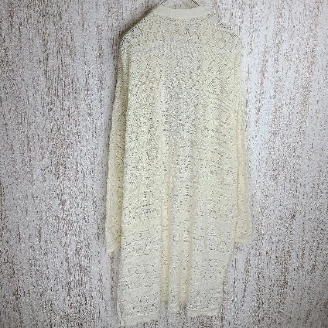 [Clair] Cardigan Long Feminine Lace Simple Casual M