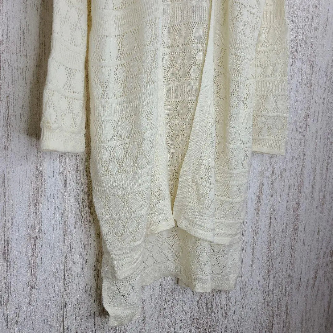 [Clair] Cardigan Long Feminine Lace Simple Casual M