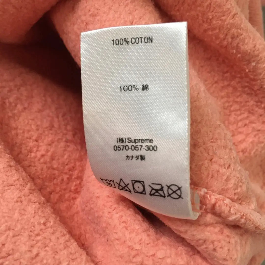 18AW Supreme Corner Label hooded hoodie